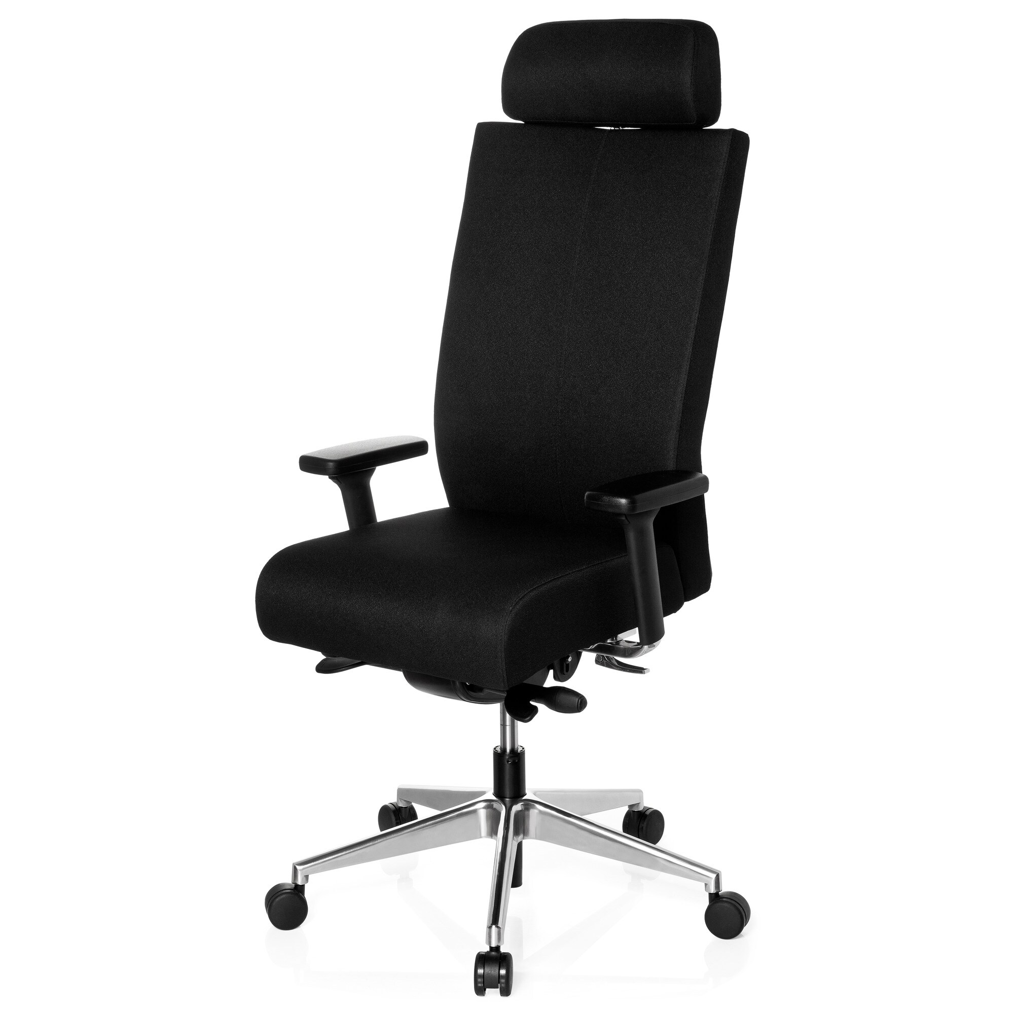 Profi Bürostuhl PRO-TEC XXL Stoff mit Armlehnen (höhenverstellbar) hjh OFFICE