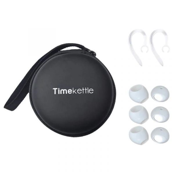 Timekettle Case para Fones de Ouvido do Tradutor Wt2 Edge   Pontas de Silicone   Ganchos Auriculares, Preto