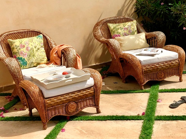 H.O.C.K. Sitzkissen »Eliza-Bouquet Outdoor Sitzkissen« Outdoor geeignet