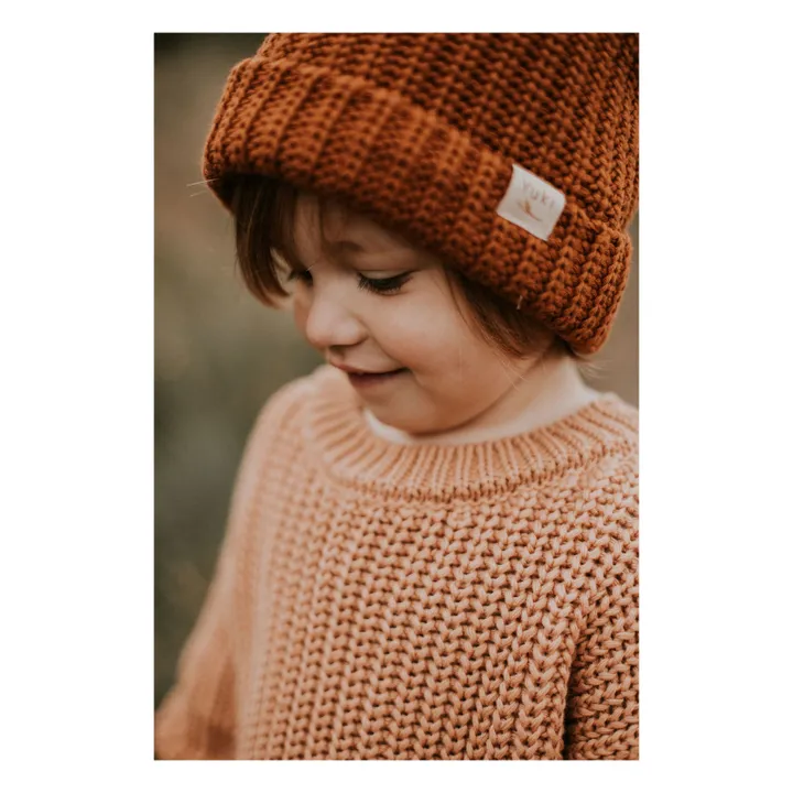 Yuki Pull Chunky Coton Bio | Vieux Rose