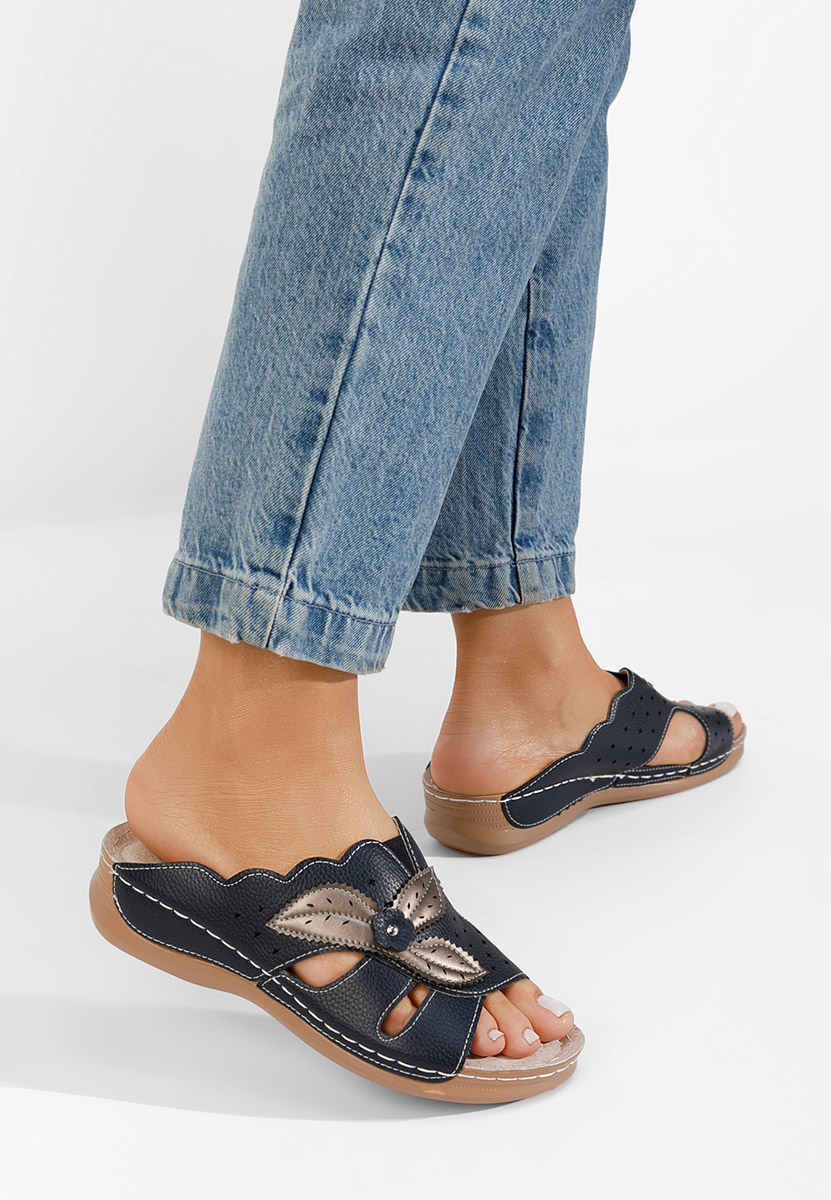 Pantoufles orthopédiques marine Yanda