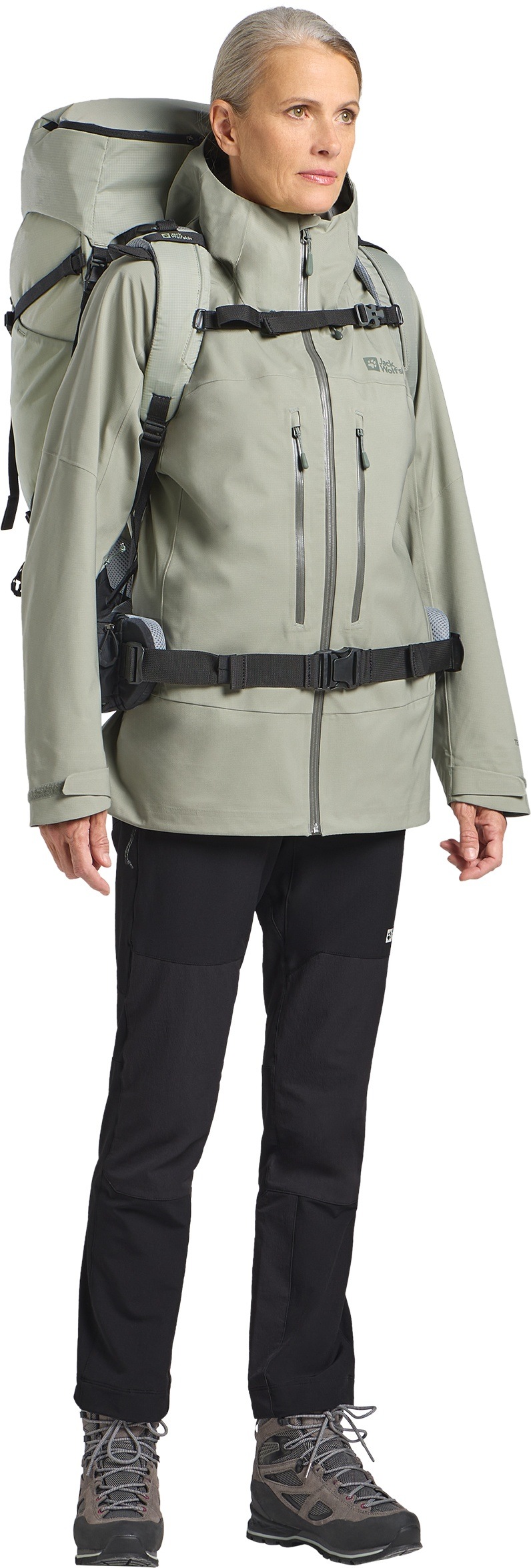 Jack Wolfskin Funktionsjacke »KAMMWEG 3L JKT W« mit Kapuze