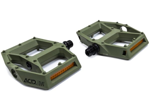 Cube Acid Flat Pedaler, Olive