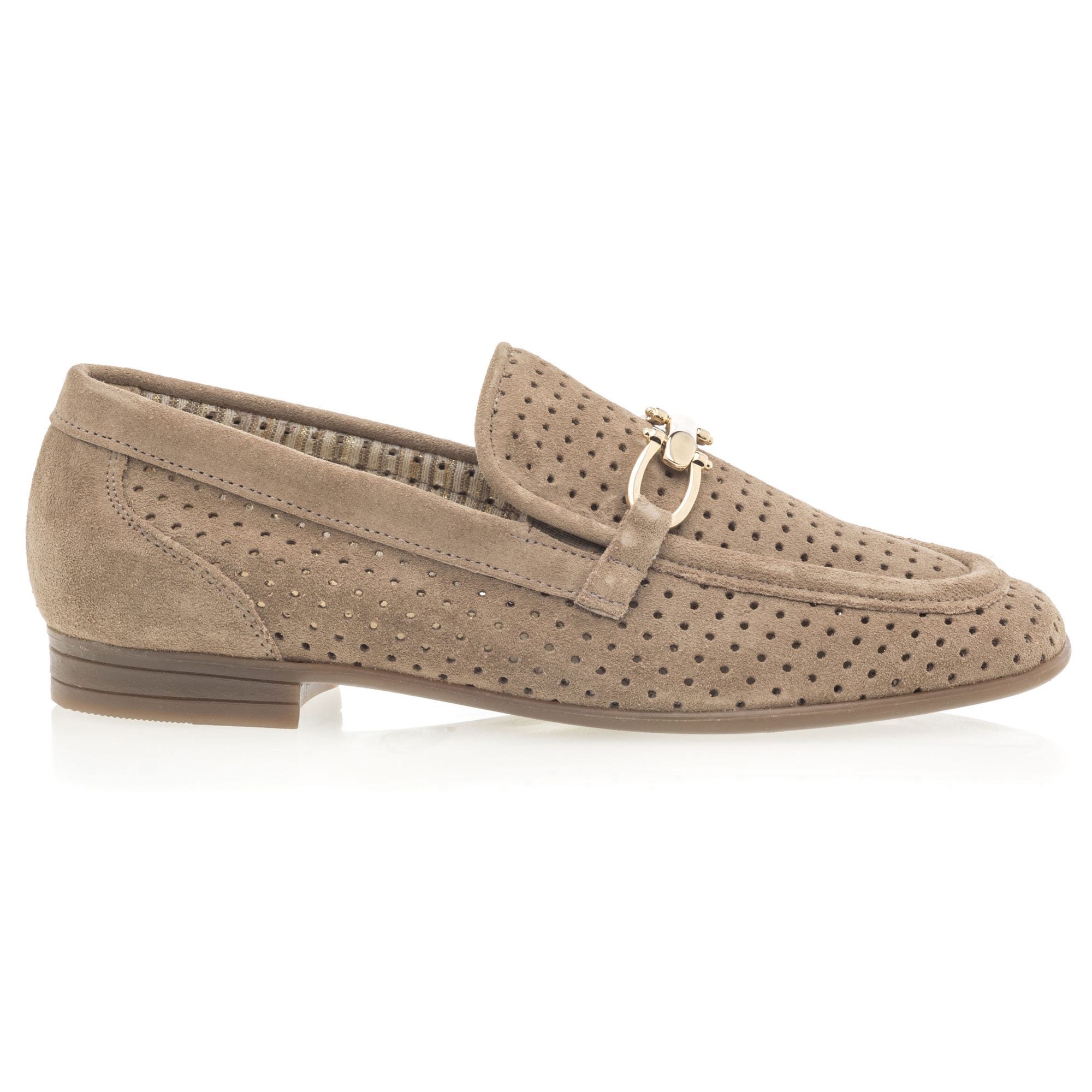 Mocassins Femme en cuir beige