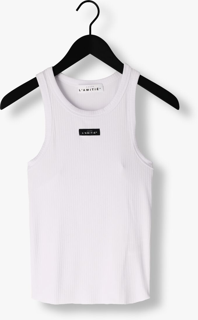 witte haute l'amitié top rib badge tank