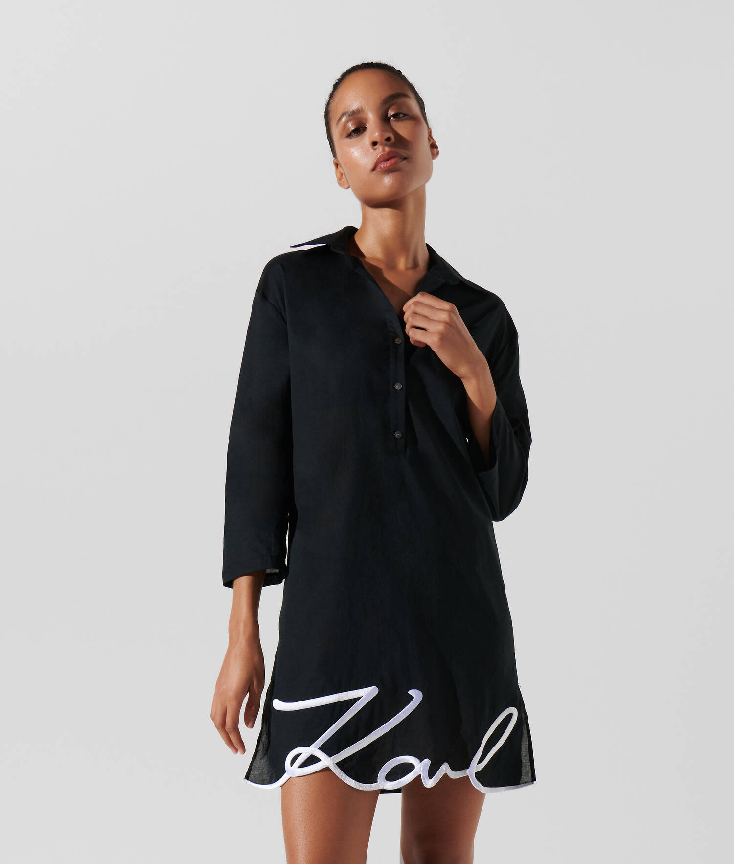 ROBE CHEMISE DE PLAGE KARL SIGNATURE