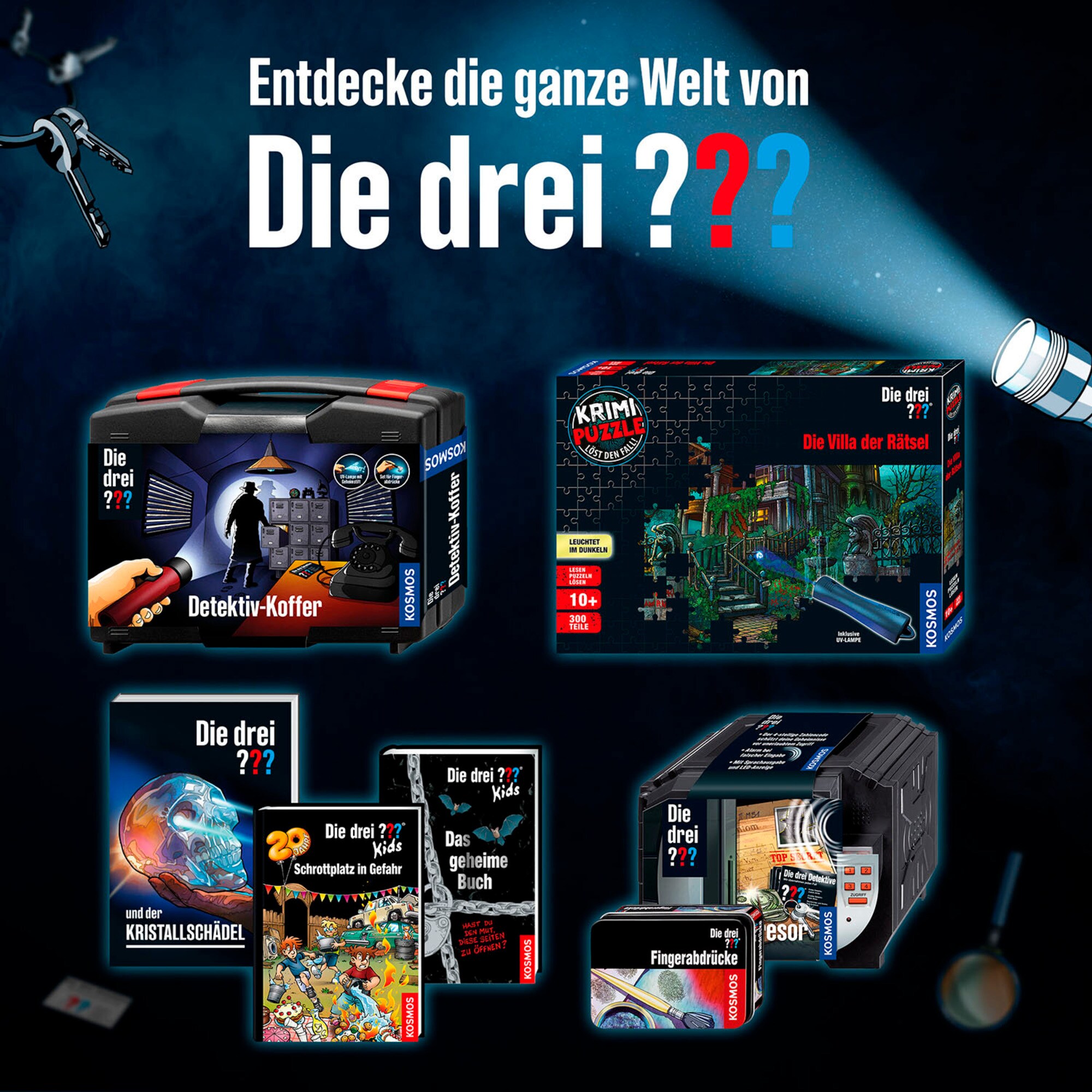 Kosmos Detektiv-Sets Die drei ??? Agentenbrille