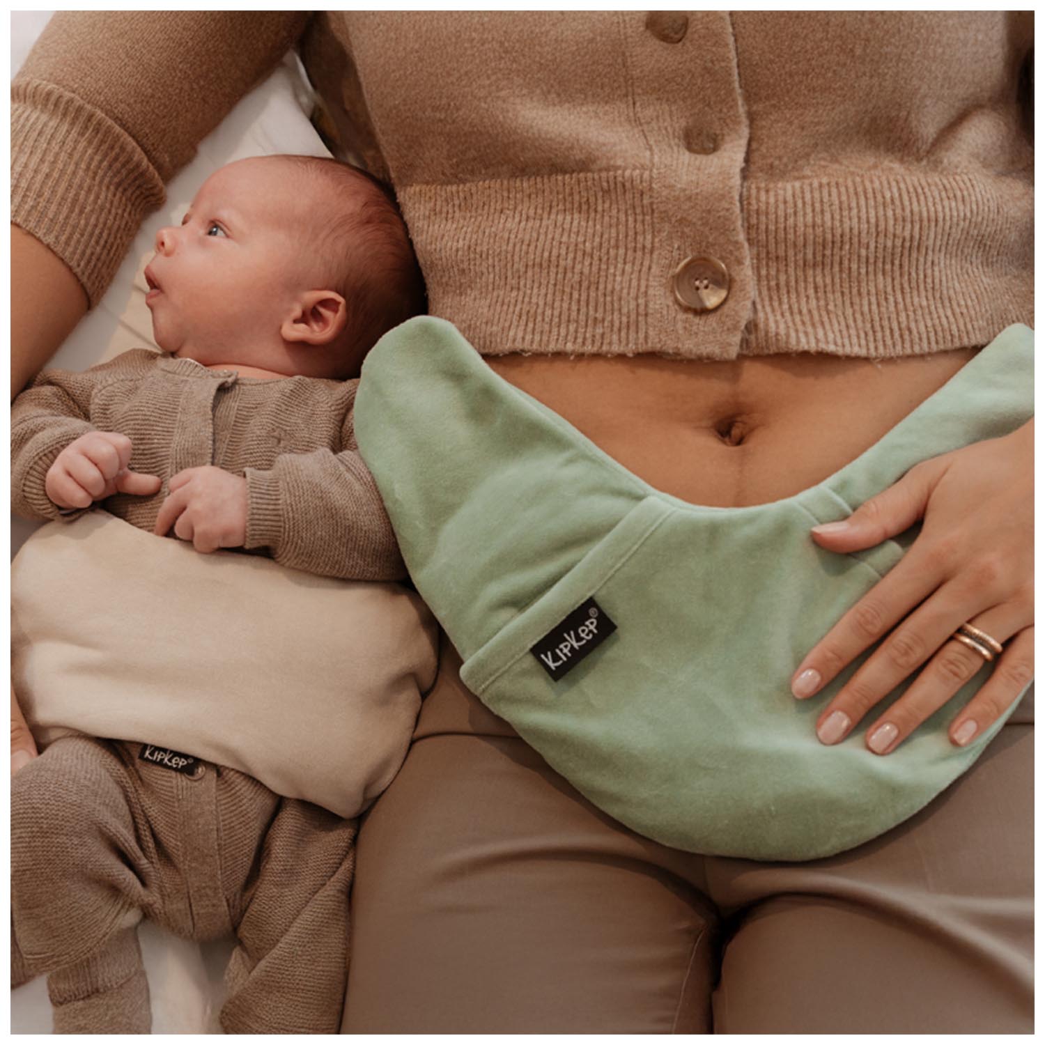 KipKep Lexie heating pillow groen