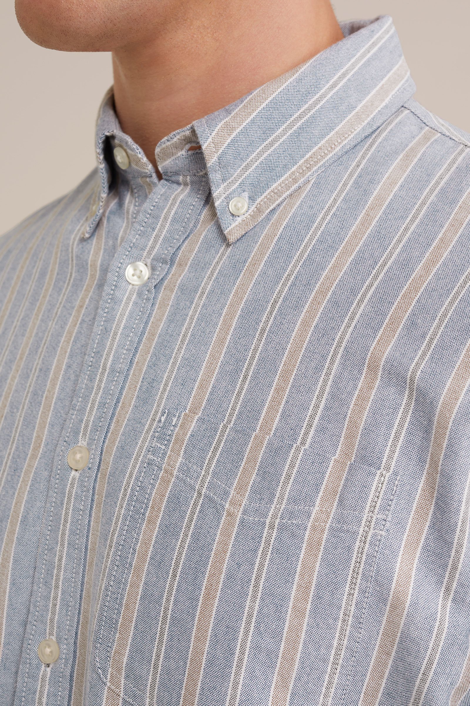 oxford overhemd Blue Ridge Lichtblauw