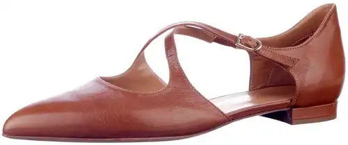 62458 CALANDSCHOEN COGNAC - maat 43.5 ballerina cognac - maat 43.5 Calandschoen