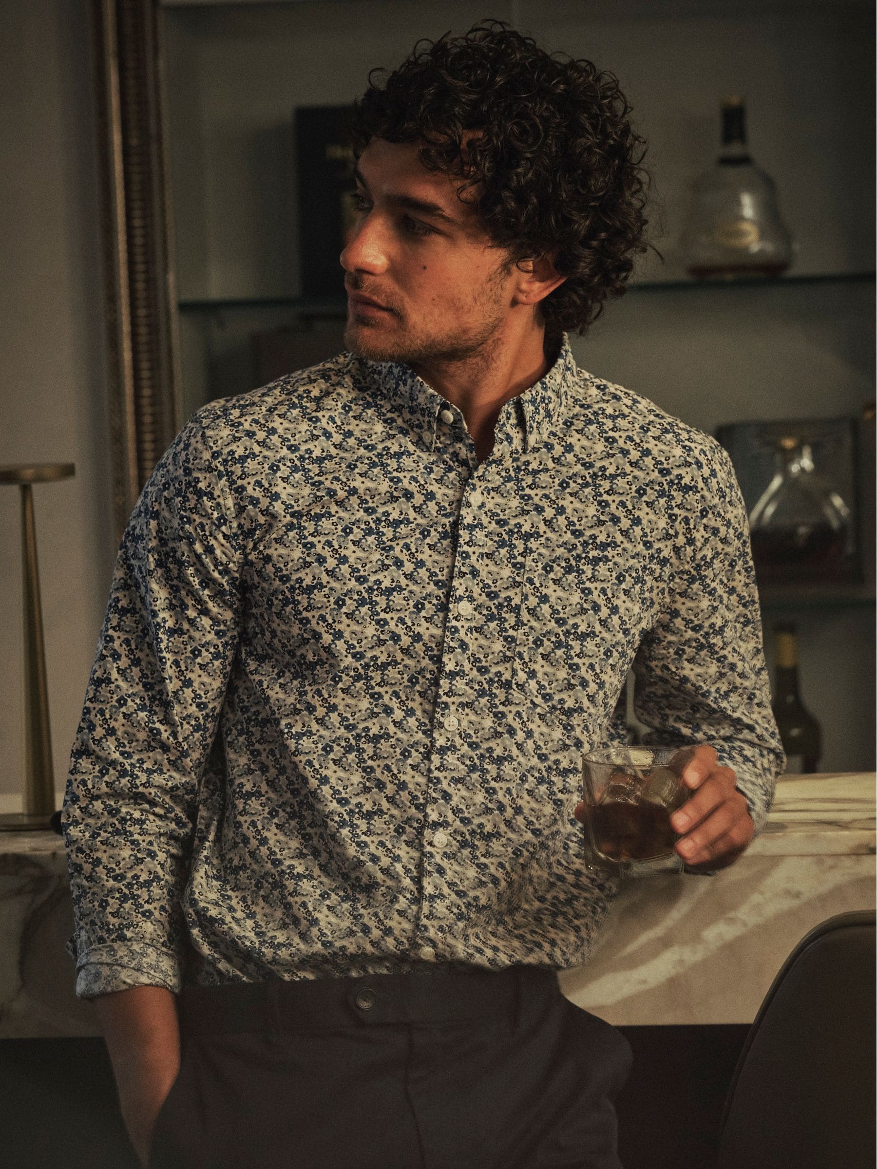 FatFace Long Sleeve Floral Shirt