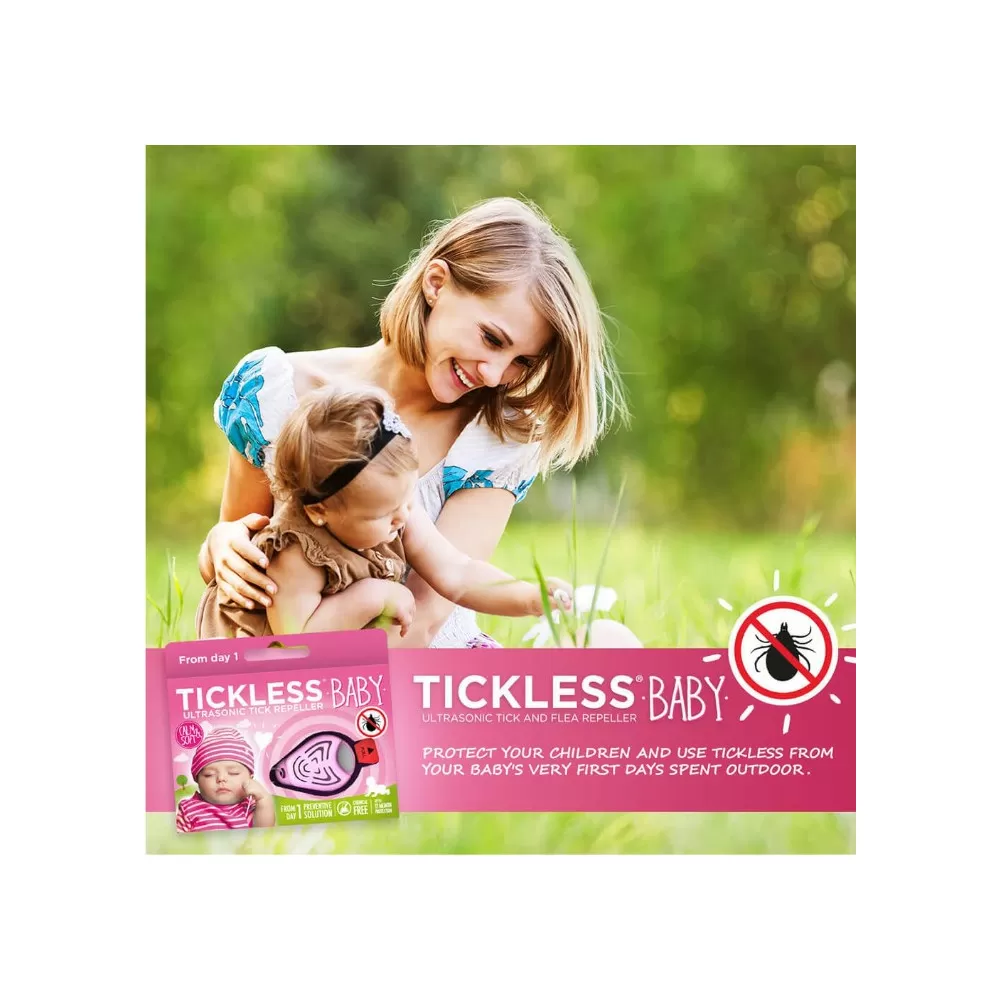 Tickless flåtbeskyttelse til børn - pink