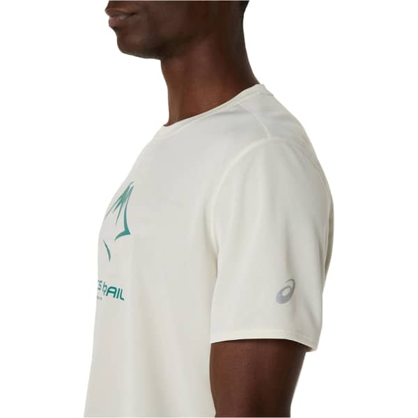 T-shirt trail ASICS FUJITRAIL LOGO SS TOP BIRCH/WHITE SAGE/RAINY LAKE