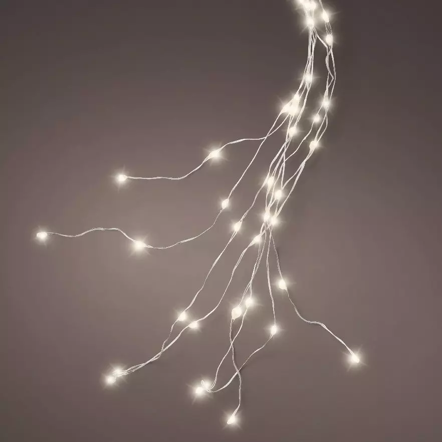 Rideau pour sapin H2,40 m 832 Micro LED Flashing light Blanc chaud