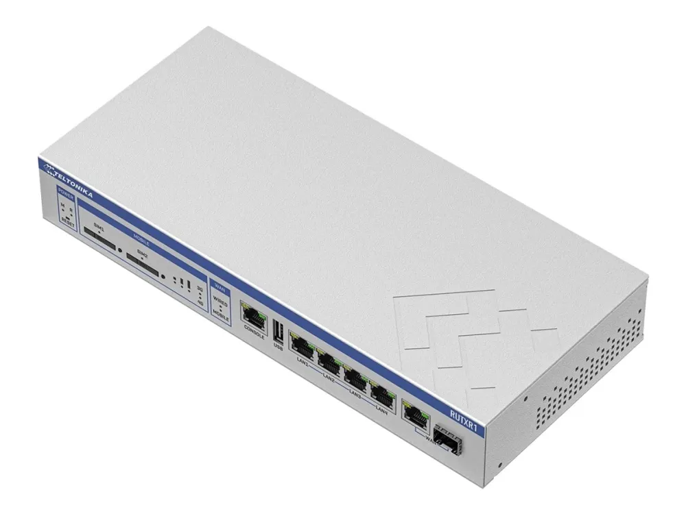 Teltonika RUTXR1 - Trådløs router - WWAN - 4-ports-switch - GigE - 802.11ac - rackmonterbar