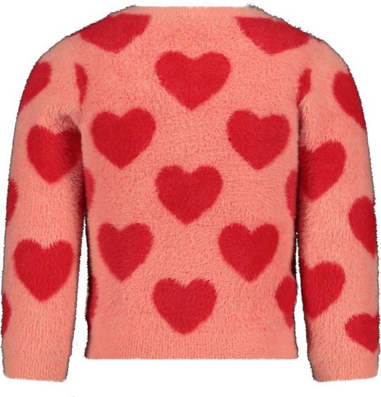 Jubel - Queen Of Hearts - Gebreid Vest - Roze/Rood