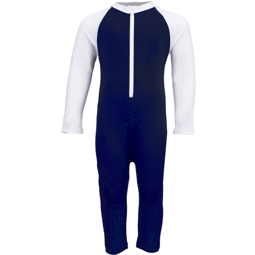 Køb Petit Crabe Blue/White Multi Farve Badeheldragt L/S