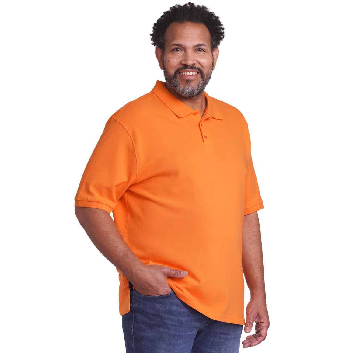 VanVaan Herren Poloshirt in Piqué-Qualität orange