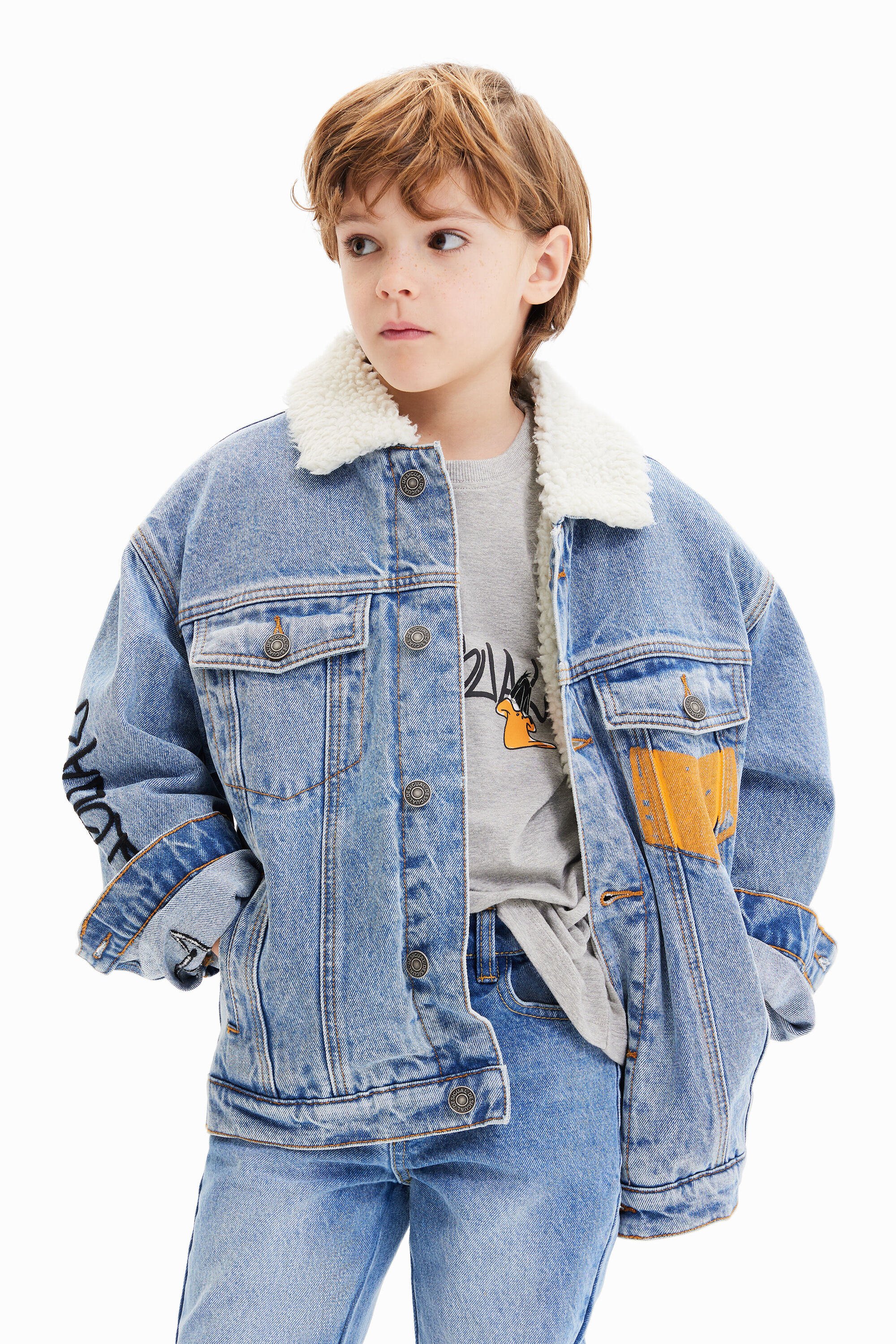 Veste trucker jean Looney Tunes