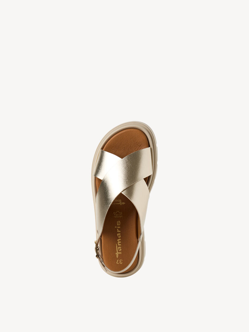 Leren Sandaaltje - goud