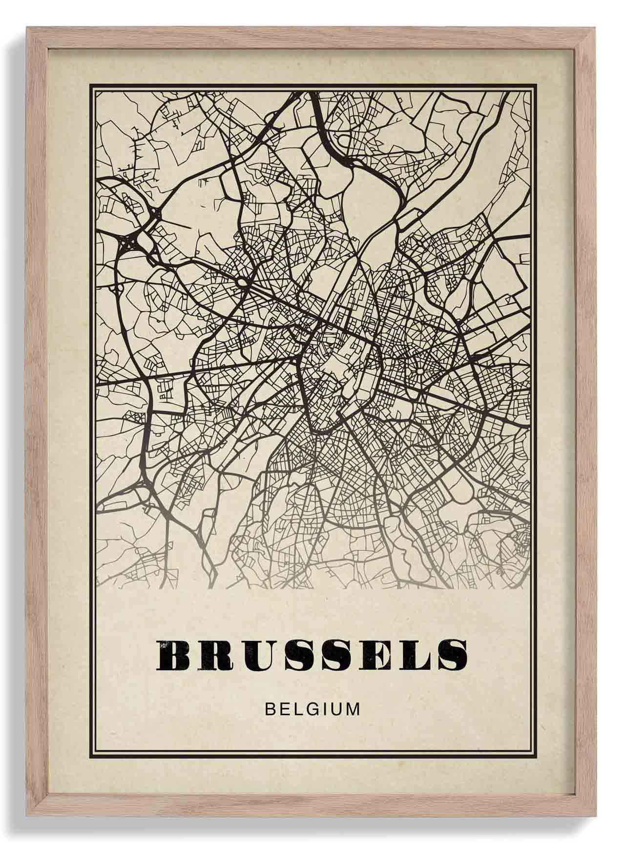 Brüssel Stadt Sepia