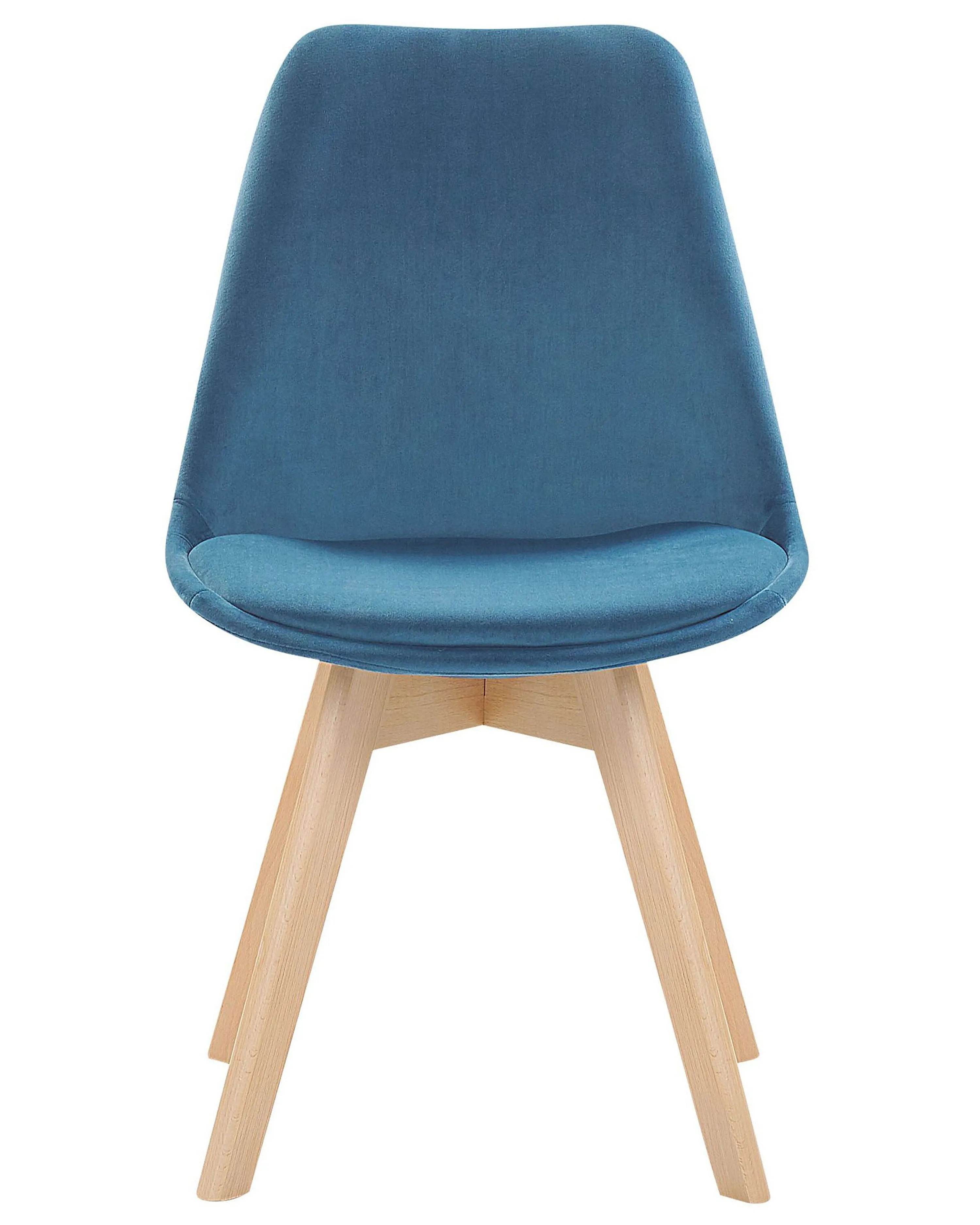 Set van 2 eetkamerstoelen DAKOTA II Fluweel Blauw
