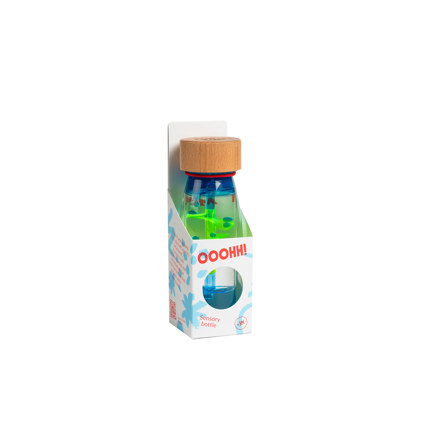 Petit Boum | Sensorische Fles | Spiraal Blauw
