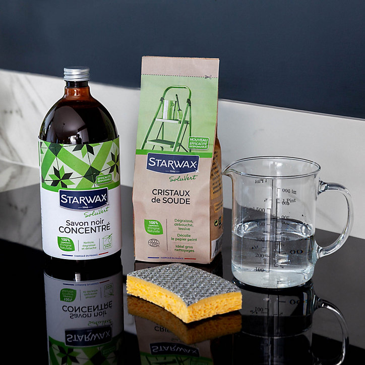 Savon noir à l'huile d'olive en bouteille Starwax 1L