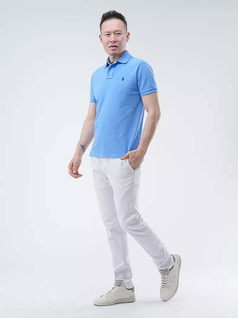 POLO RALPH LAUREN Poloshirt Custom Slim Fit hellblau