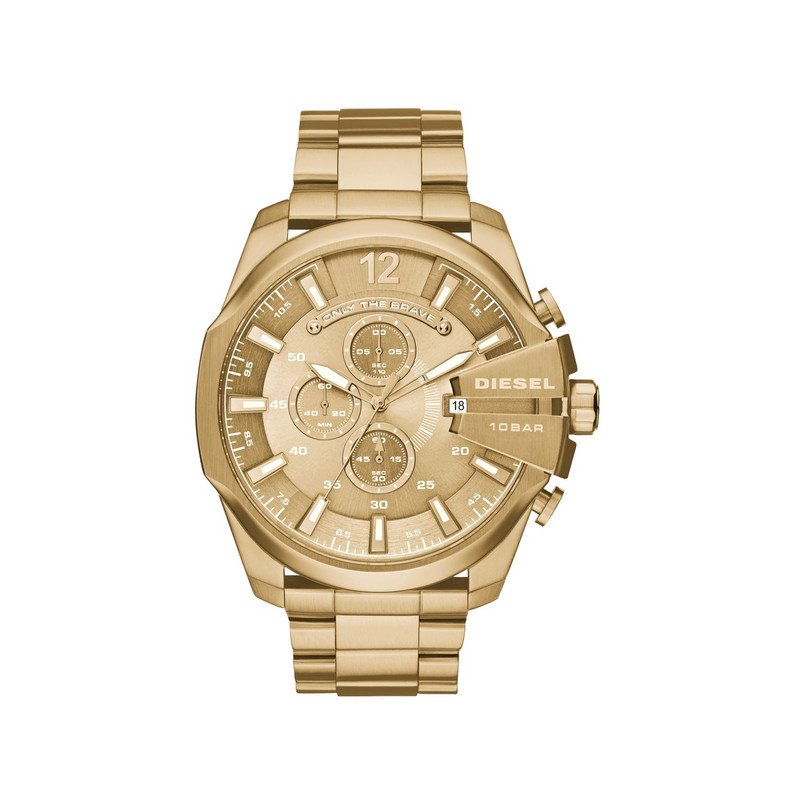 Montre Diesel homme acier doré jaune