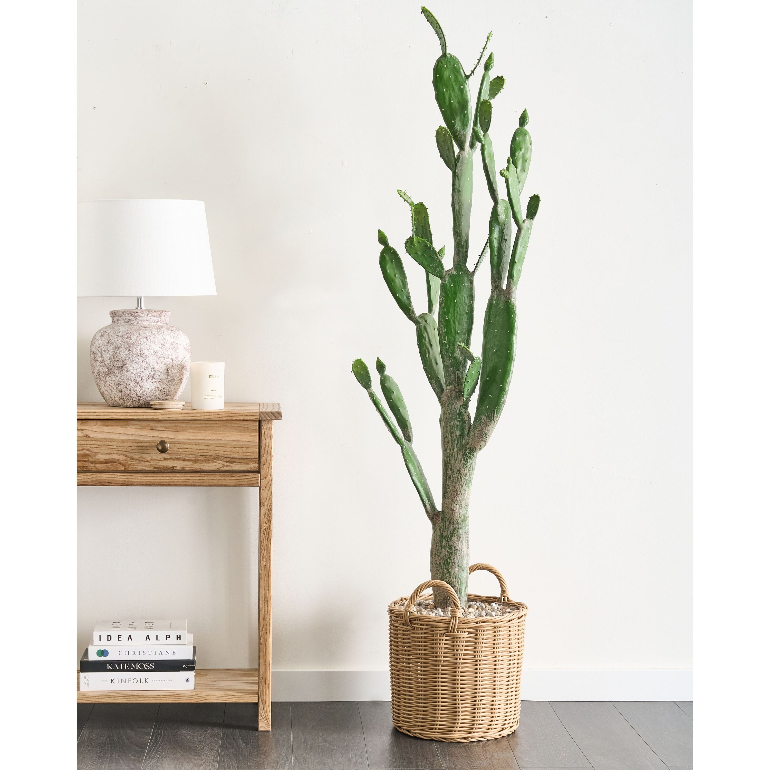 Beliani - OPUNTIA CACTUS - Kunstplant - Groen - 150 cm - Kunststof