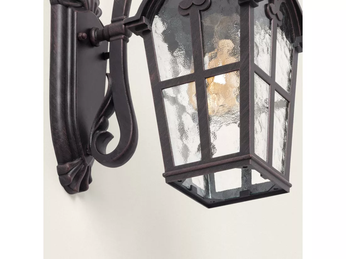 Lampe Murale Extérieure Aluminium Quilvex Rouille
