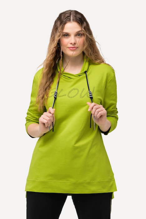 Sweatshirt, Schriftmotiv, Stehkragen, Langarm