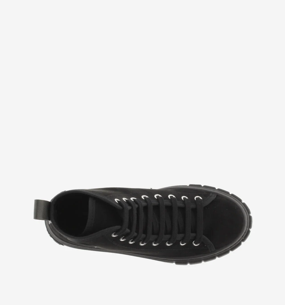 ABRIL RECYCLED FAUX SUEDE BOOTNEGRO