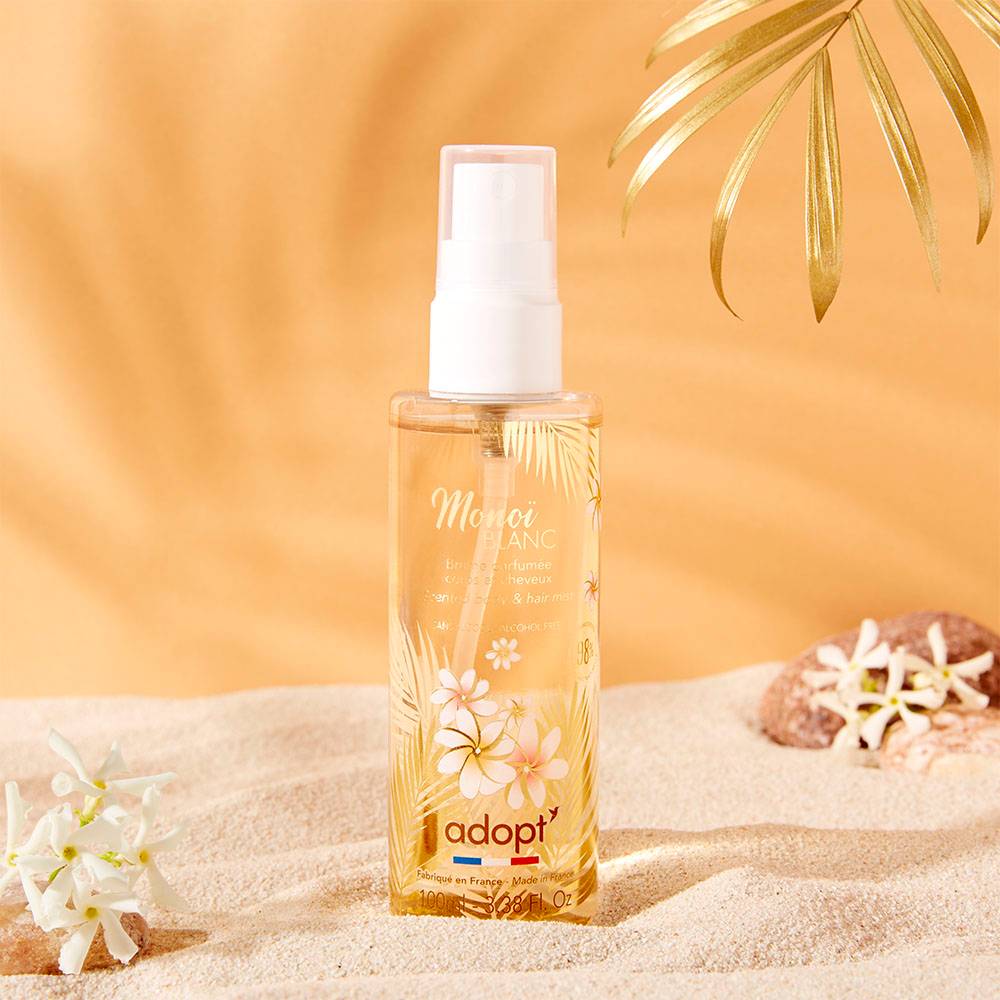 Monoï blanc Brume parfumée corps et cheveux 100 ml
