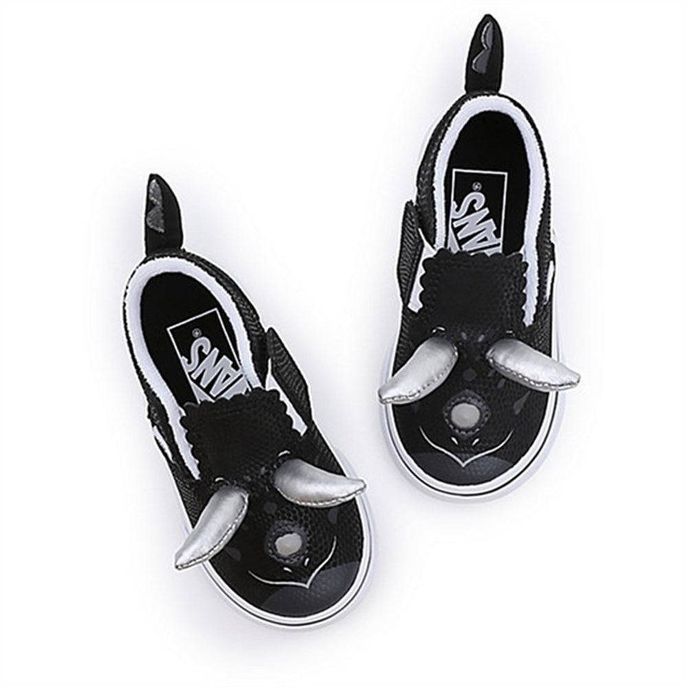 TD Triceratops Slip-On V Dino Sneakers Dino Black/True White