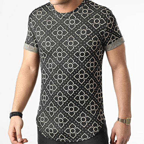 Tee Shirt Oversize UY815 Noir Beige