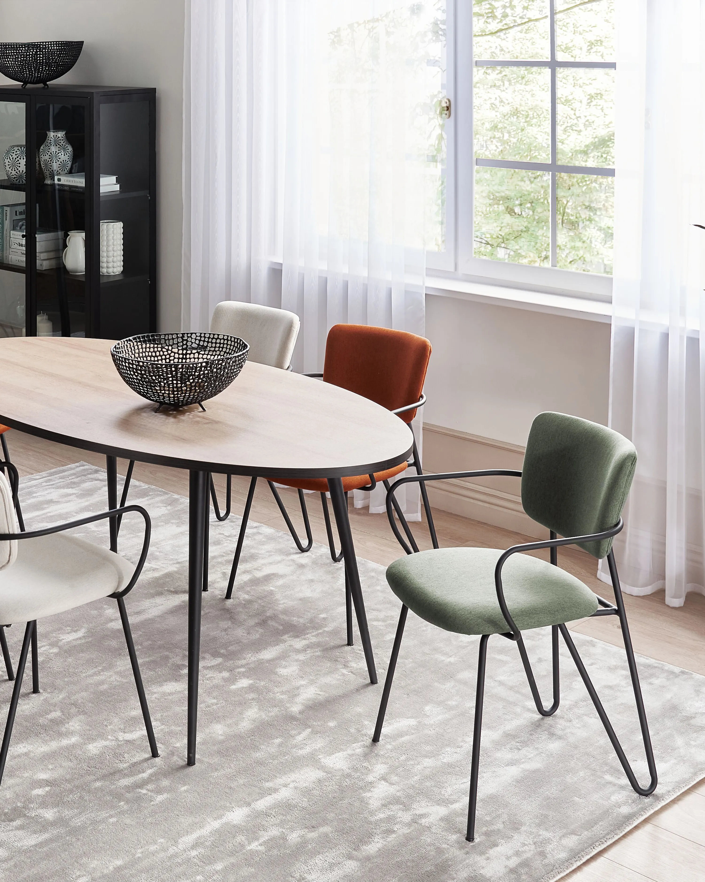 Set van 2 eetkamerstoelen ELKO Donkergroen