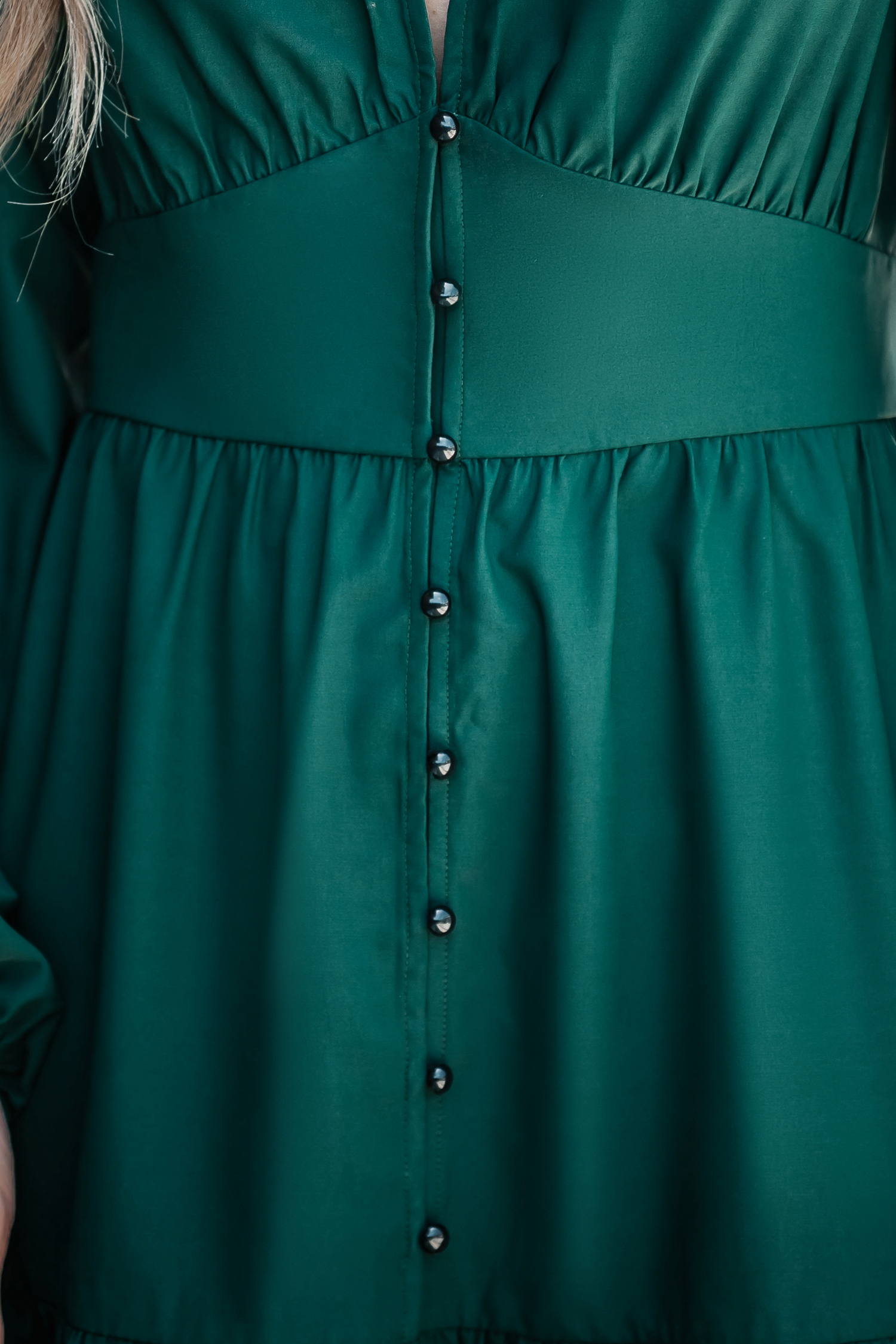 Robe mini à boutons