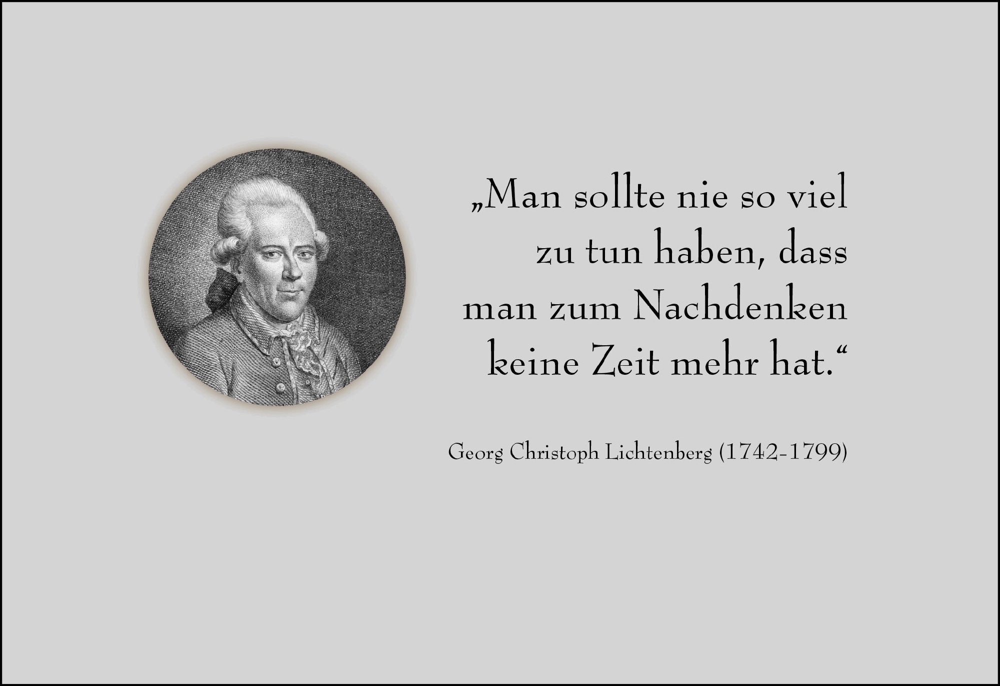 Postkarte 'Man sollte nie so viel zu tun haben...' günstig bestellen