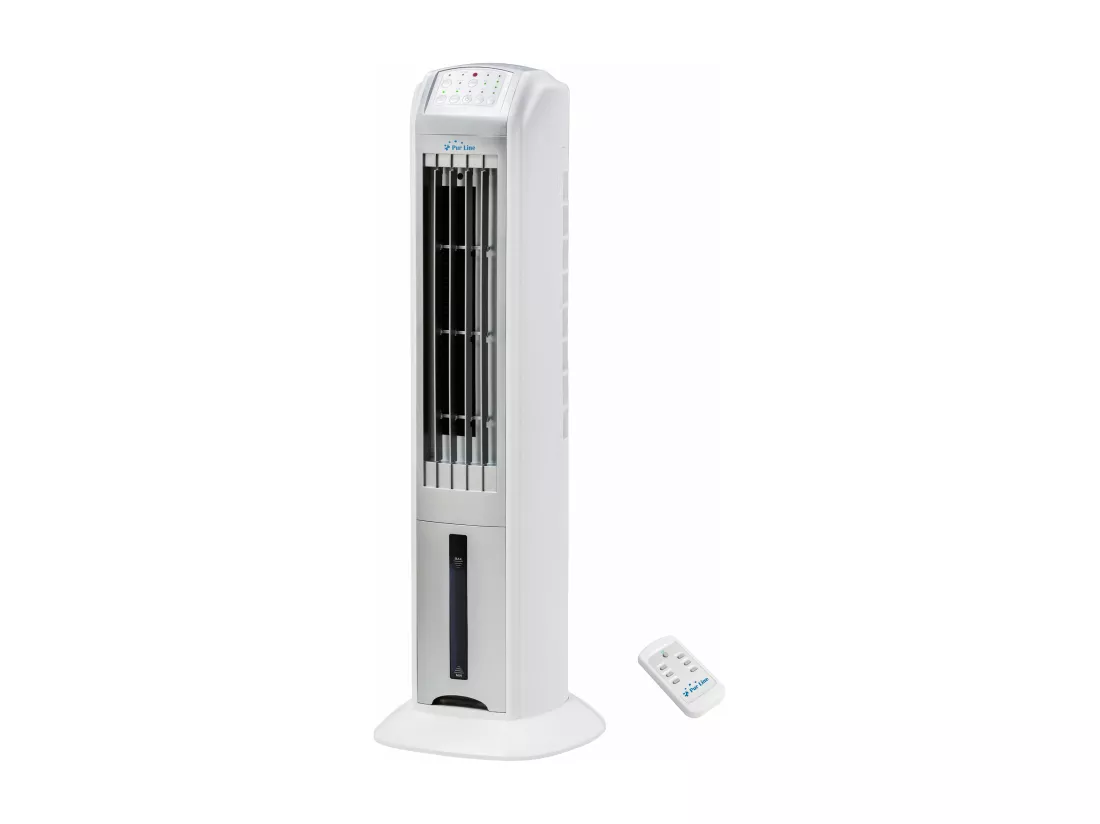 Rafraichisseur d'air par évaporation 70W avec ioniseur et 3 vitesses