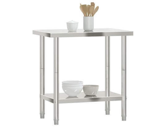VIDAXL - Mobilier de cuisine Table de travail de cuisine 82,5x55x85 cm acier inoxydable