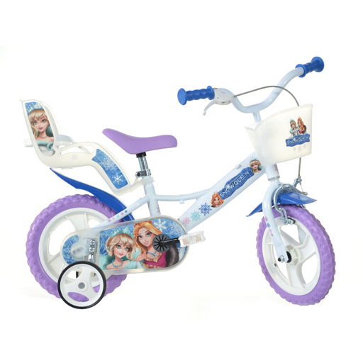 Bicicleta infantil Snow Queen de 30 cm (12 polegadas) para meninas de 3 a 5 anos.