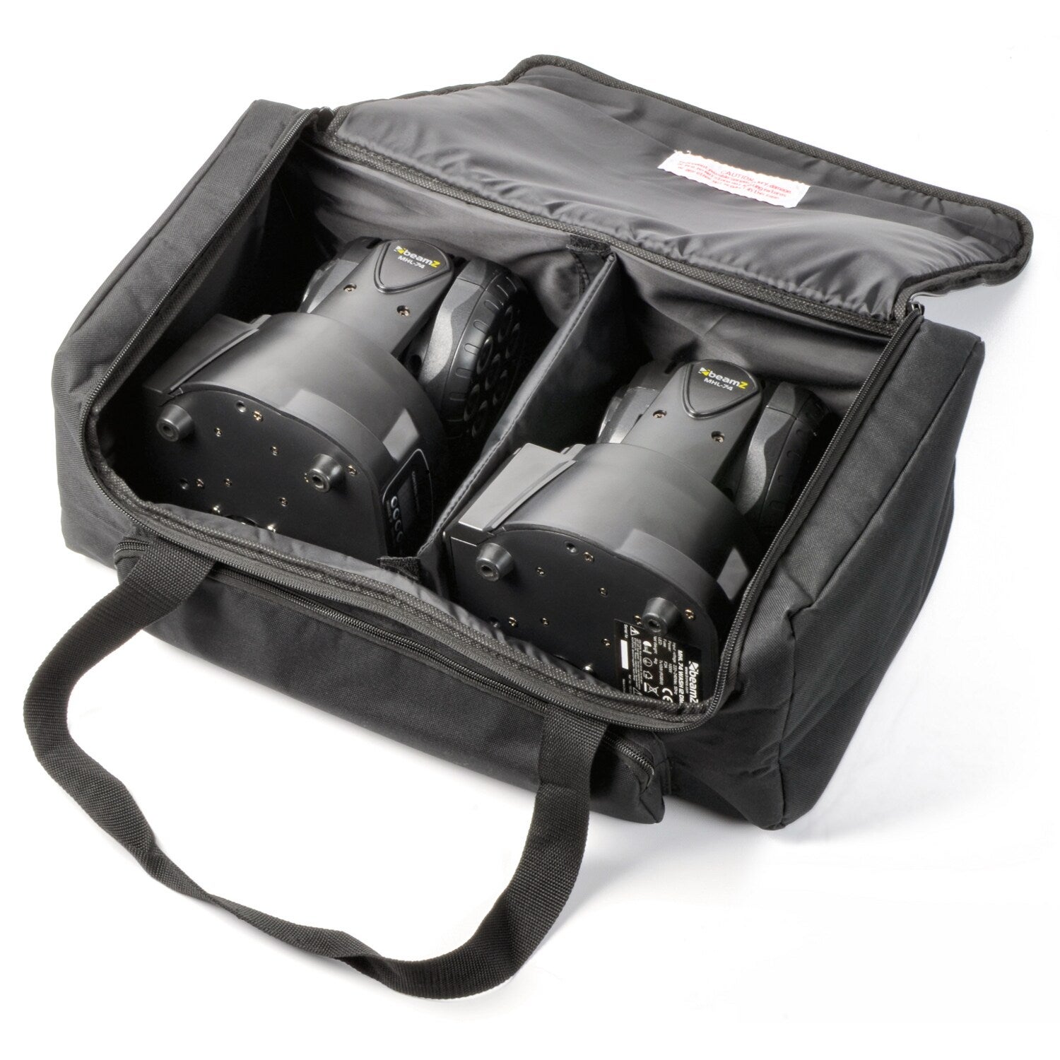 BeamZ MHL-74 mini wash moving head set van 2 met draagtas