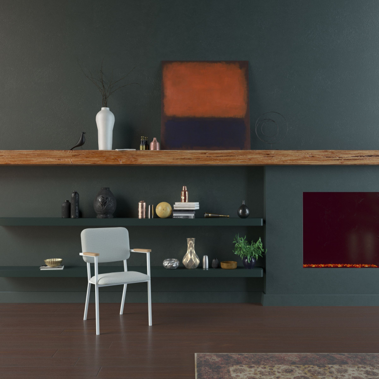 Studio HENK Co Armchair stoel met wit frame Kvadrat Hallingdal 65 - 100