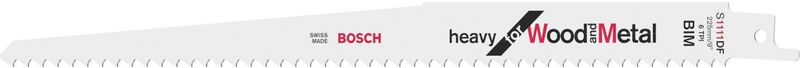 Bosch - S 1111 DF - Reciprozaagblad - 2st - BIM - Hout en Metaal