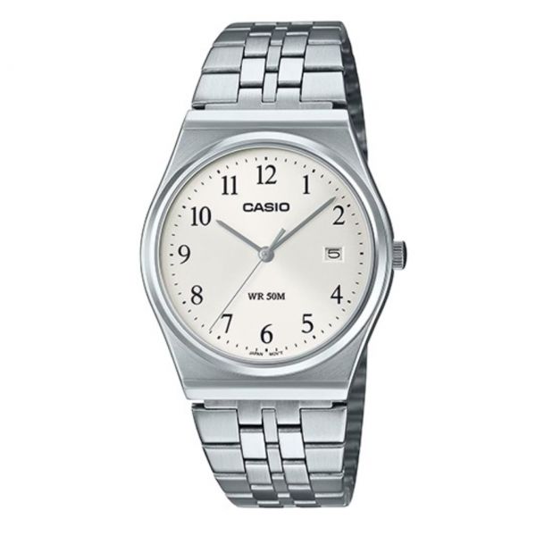 Casio Relógio Padrão Prateado Unisexo 35mm Analógico - MTP-B145D-7BVEF