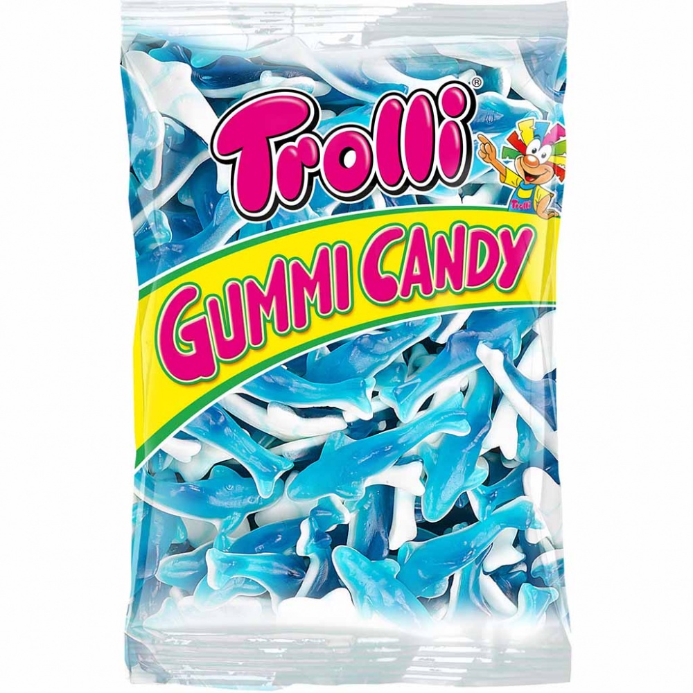 Trolli Haifisch 1kg Fruchtgummi MHD:23.6.26