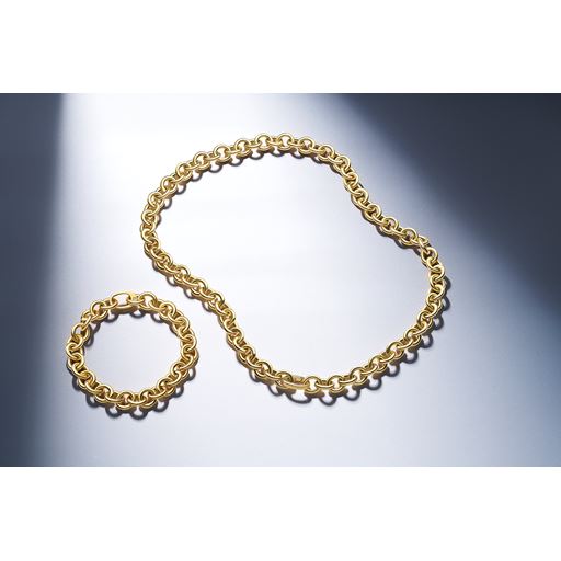 Sif Jakobs Jewellery Chain Carrara Armbånd, Gold Plated, 18 cm