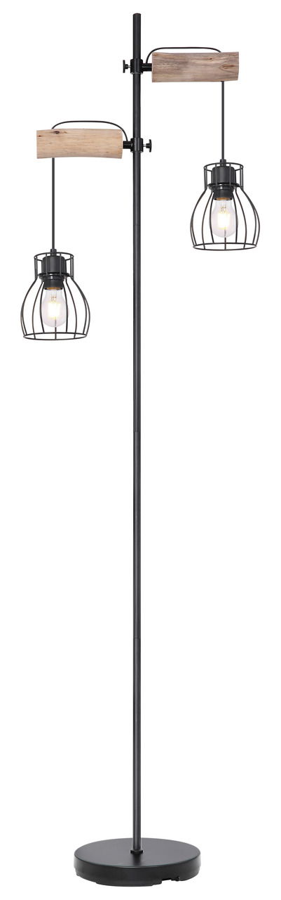 Globo Lighting Stehleuchte Metall schwarz